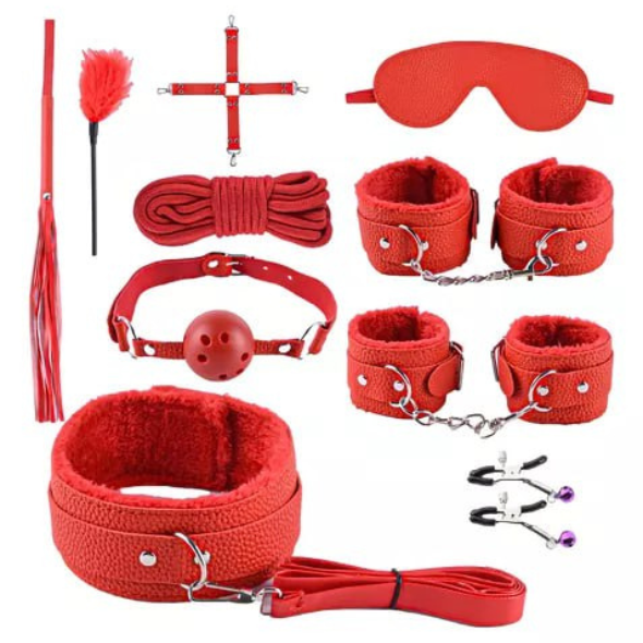 KIT SADO X 10 PIEZAS ROJO.