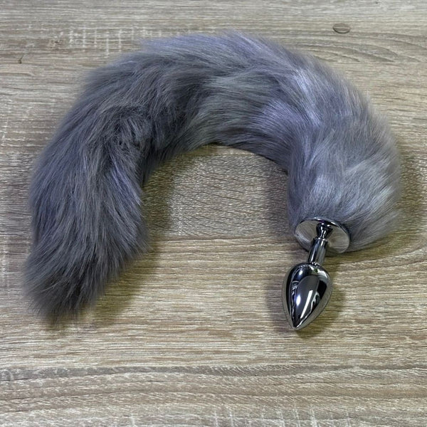 PLUG ANAL COLA ZORRA Silver P Blanca TALLA S